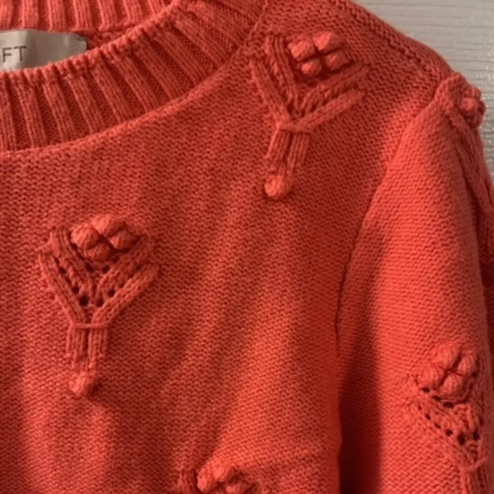 LOFT Crew Neck Bubble Sweater | Large - Picture 3 of 6